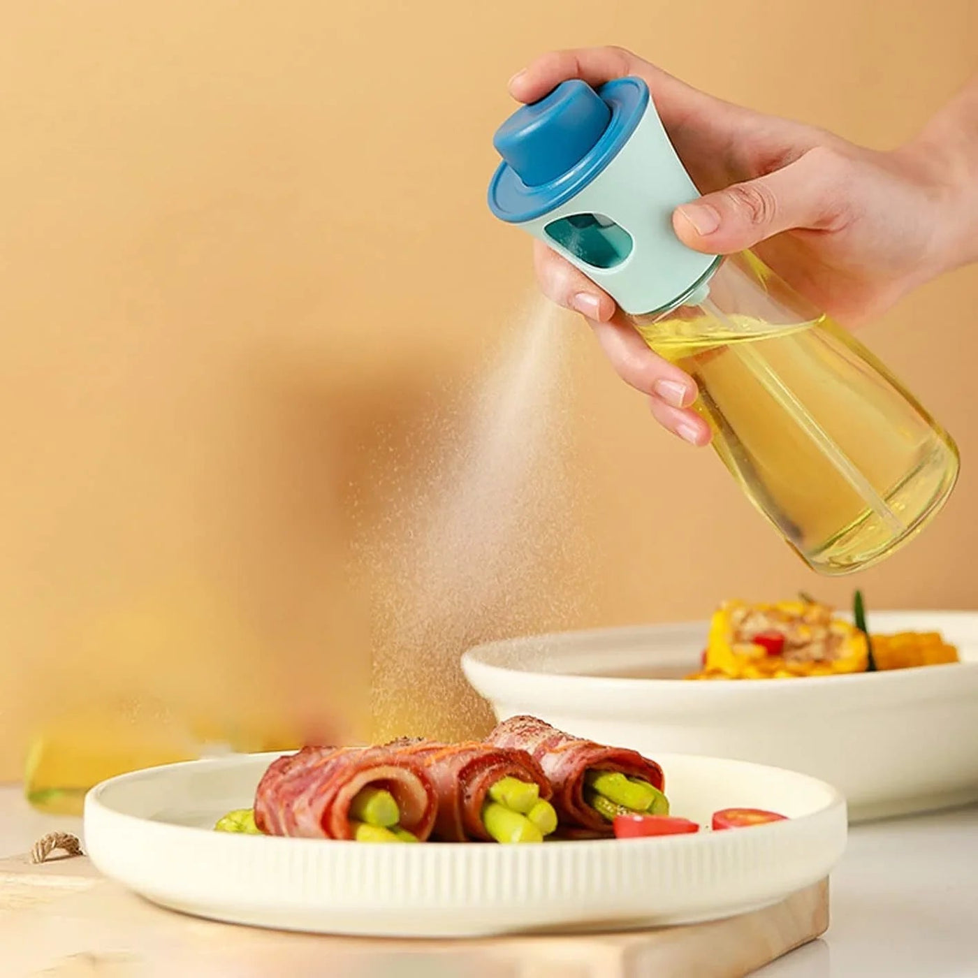 Round Shape Oil Bottle – Precision Pour & Spray Dispenser - Mayari Super Store