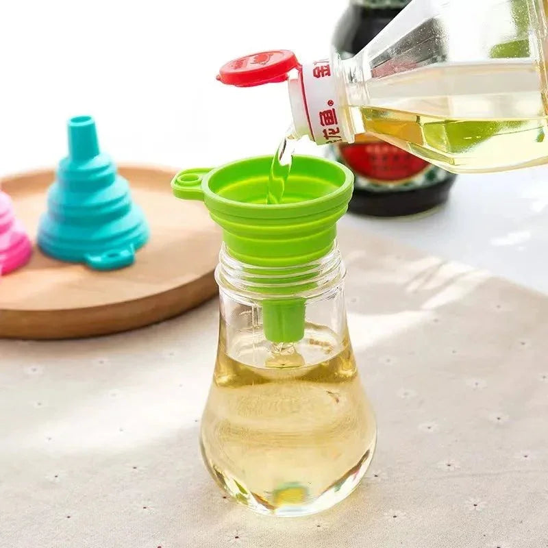 🍳 Silicone Oil Funnel – Kitchen Liquid Oil Dispensing Tool 🍳 - Mayari Super Store